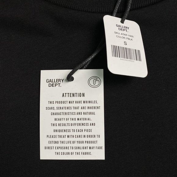 Gallery Black Short Sleeve Splash Print Letter T-Shirt - Picture 9 of 12